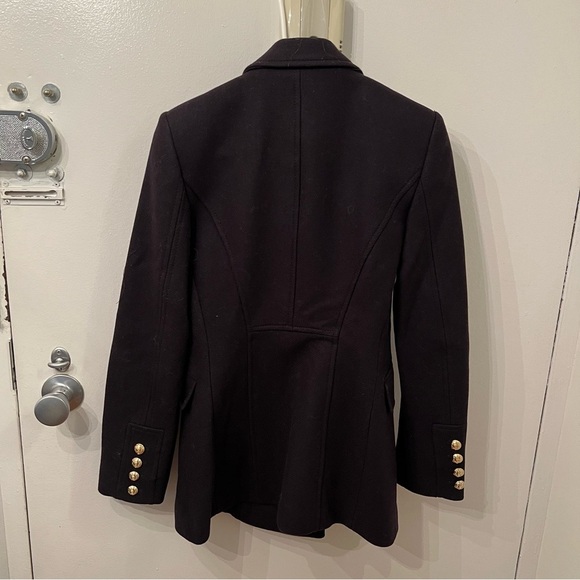 Zara Black Double-Breasted Coat - Picture 6 of 8